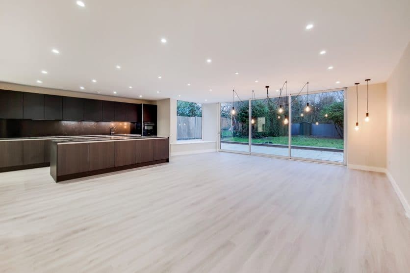Staged property interior