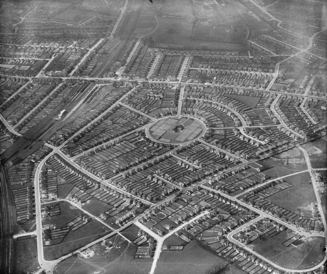 EPW044065 Residential area surrounding Northwick Circle and The Ridgeway Kenton 1934